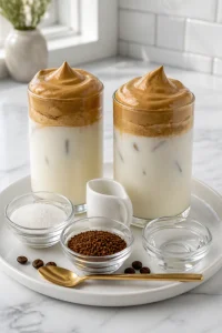 Frothy Dalgona Whipped Coffee for Two