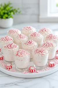 Frozen Peppermint Semifreddo Dessert Cups