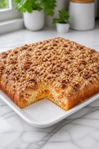 Fruit Cocktail Cake with Pecan Topping
