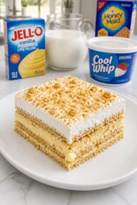 Grandma’s Refrigerator Cake with Graham Crackers