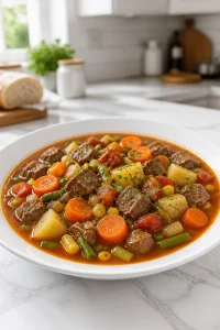 Hearty Homemade Vegetable Beef Soup