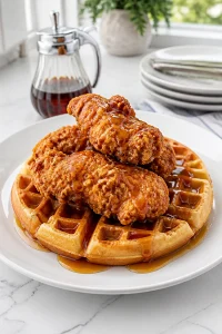 Homemade Fried Chicken and Waffles