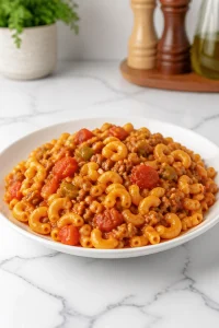Homestyle American Chop Suey With Macaroni
