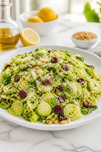 Lemony Shaved Brussels Sprout Salad