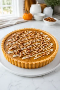 Maple Pumpkin Tart with Toasted Pecans