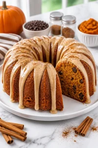 Moist Fall Pumpkin Spice Bundt Cake
