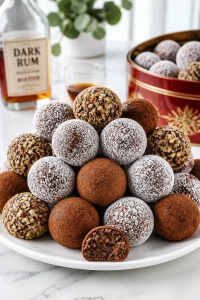 No Bake Rum Ball Candy