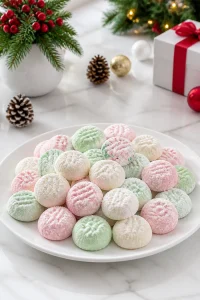 Pastel Cream Cheese Mints for Christmas