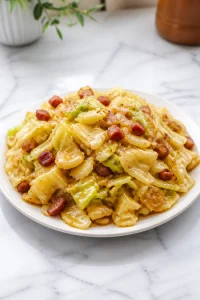 Polish Haluski Fried Cabbage and Noodles
