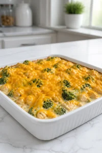 Quick Broccoli Cheese Chicken Casserole