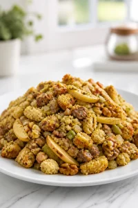 Sausage and Apple Stuffing with Walnuts