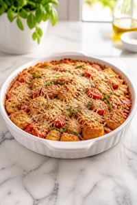 Scalloped Tomatoes with Parmesan and Basil
