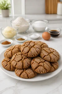 Soft Chewy Ginger Crinkle Cookies
