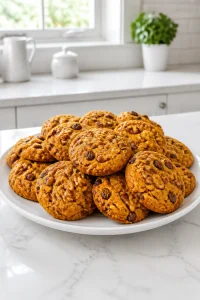 Soft Sweet Potato Cookies with Pecans