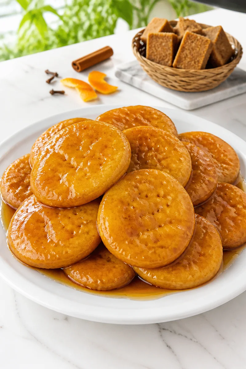 Delicious sopaipillas pasadas served with chancaca syrup for a sweet treat