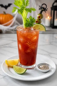 Spicy Bloody Mary Halloween Cocktail