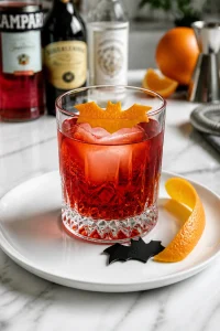 Spooky Halloween Negroni Cocktail Recipe