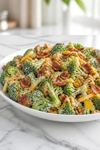 Sweet and Creamy Bacon Broccoli Salad