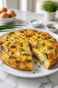 Turkey Frittata Leftover Veggie Bake